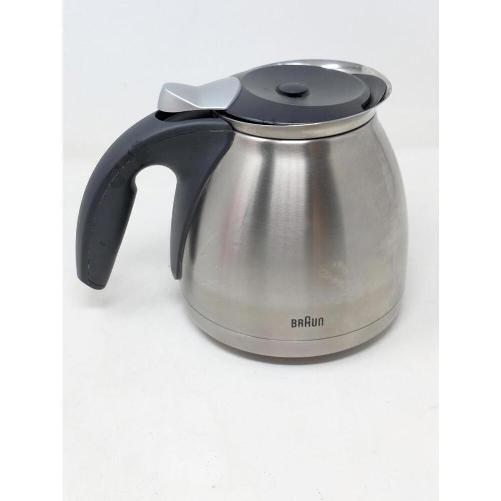 Braun KF600 Replacement Stainless Steel Thermal Coffee Carafe 6" Height 10 cups - Picture 2 of 5